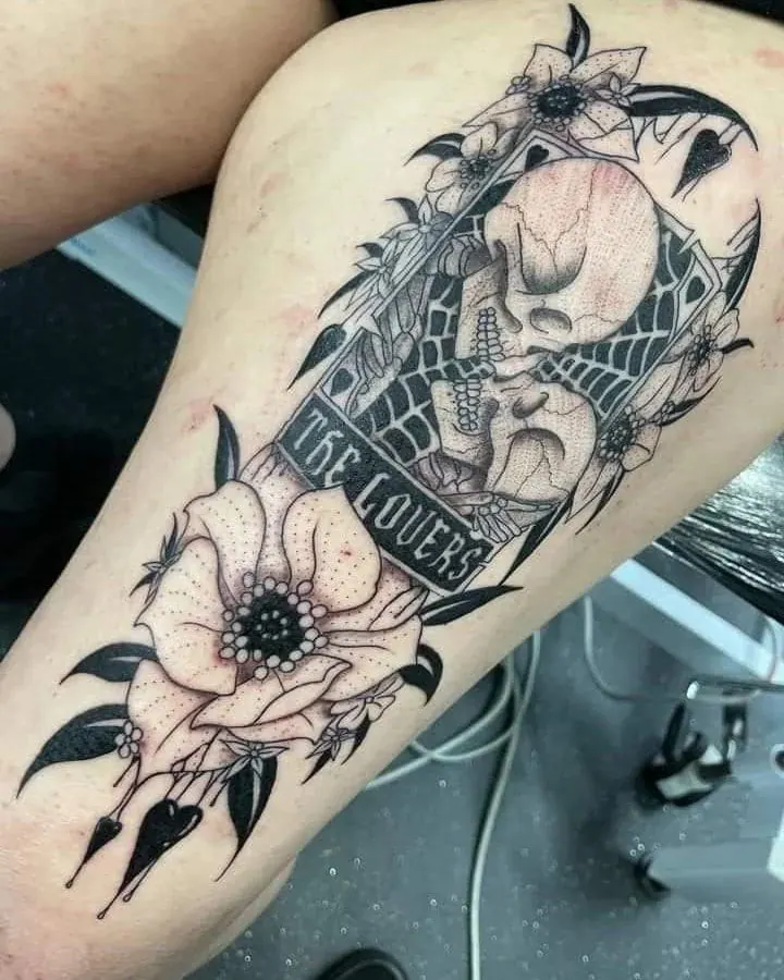 Tattoo artist at work in Underground Tattoo Studio, Walsall
